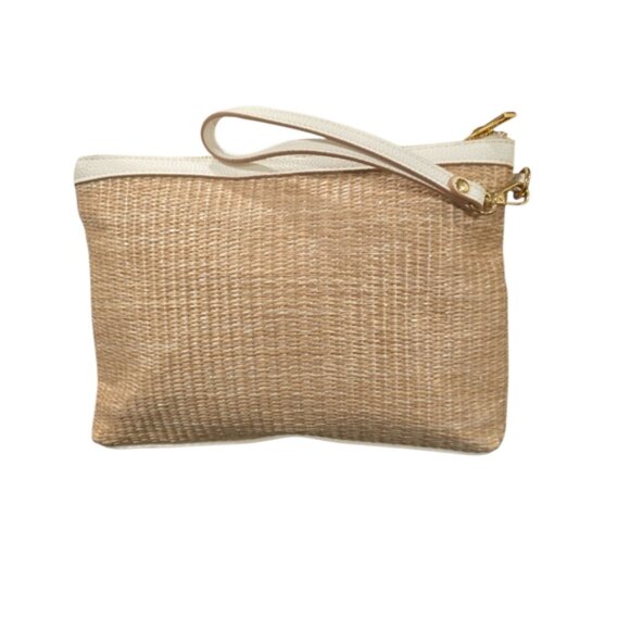 Nanette Lepore Straw Clutch Wristlet (NWOT) - Picture 3 of 9